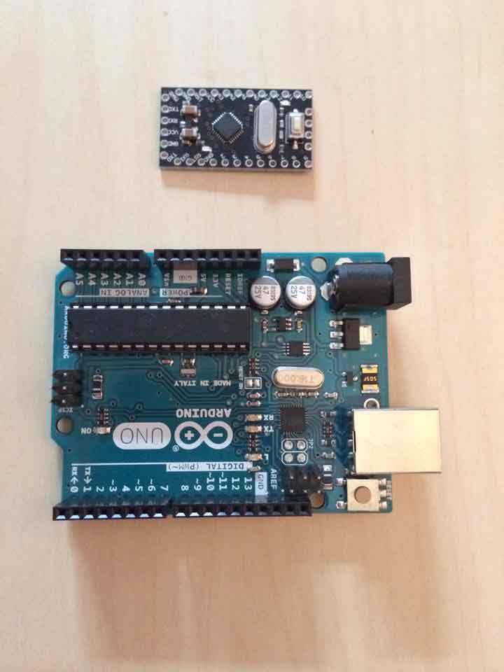 Arduino Uno ve Arduino Pro Mini